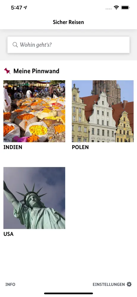 Sicher Reisen