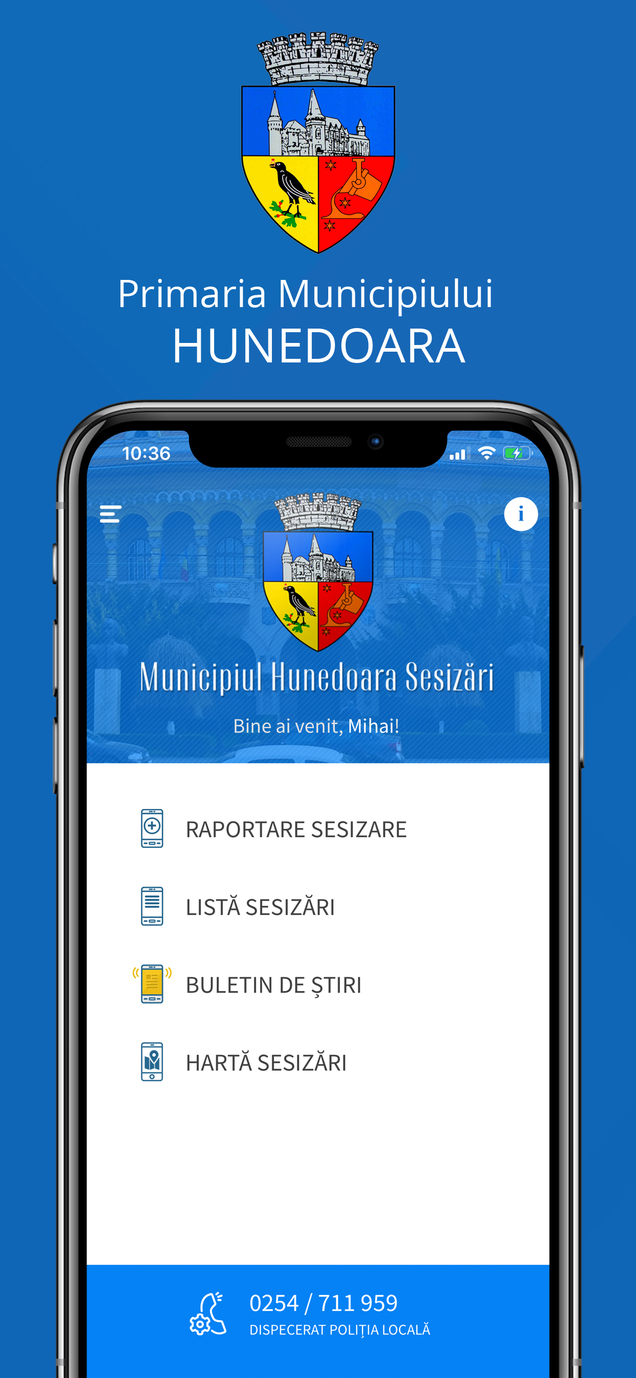Municipiul Hunedoara Sesizări screenshot 2