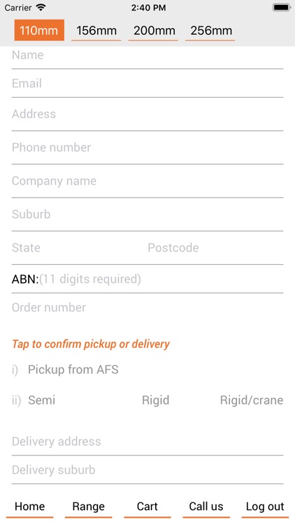 AFS Rediwall Ordering screenshot-4