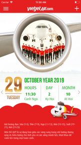 Vietjet Calendar screenshot