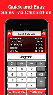 sales tax canada calculator + iphone screenshot 1