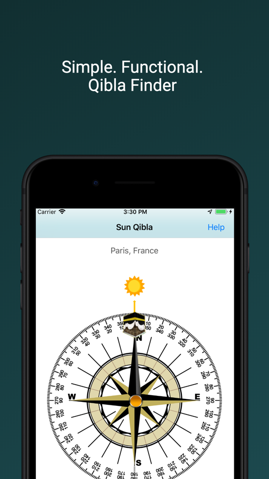 #1. Sun Qibla (iOS) Podle: Alfan Nasrulloh