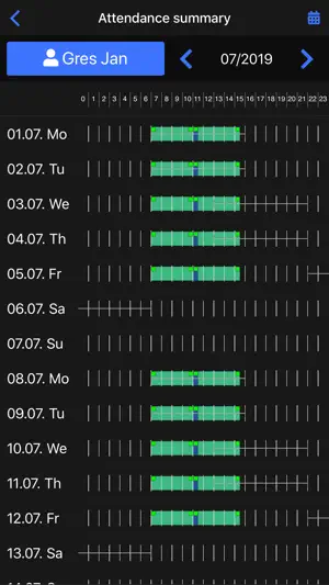 Attendance Clock GIRITON screenshot 2