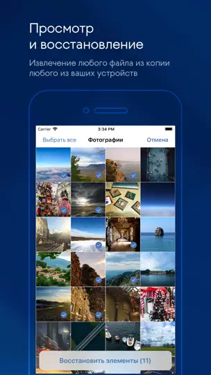 Скриншот Acronis Mobile на iPhone 2
