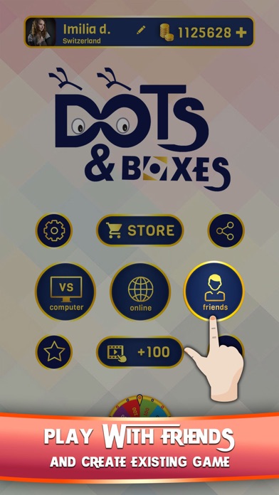 screenshot of Dots and Boxes Connect 2