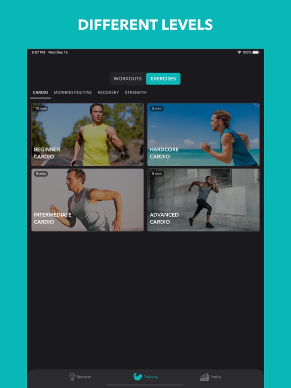 Easy Home Workout Men iPad screenshot 6 - Health & Fitness app