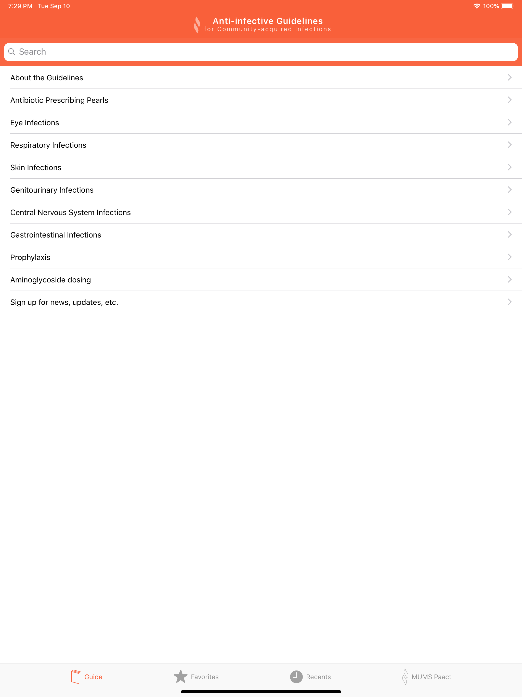 Anti-infective Guidelines screenshot 5