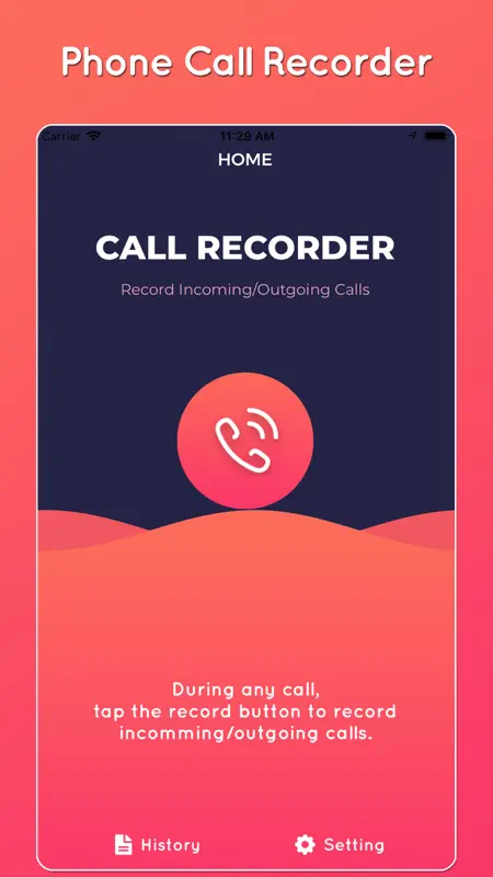 Automatic call recorder ● screenshot 1 of 6
