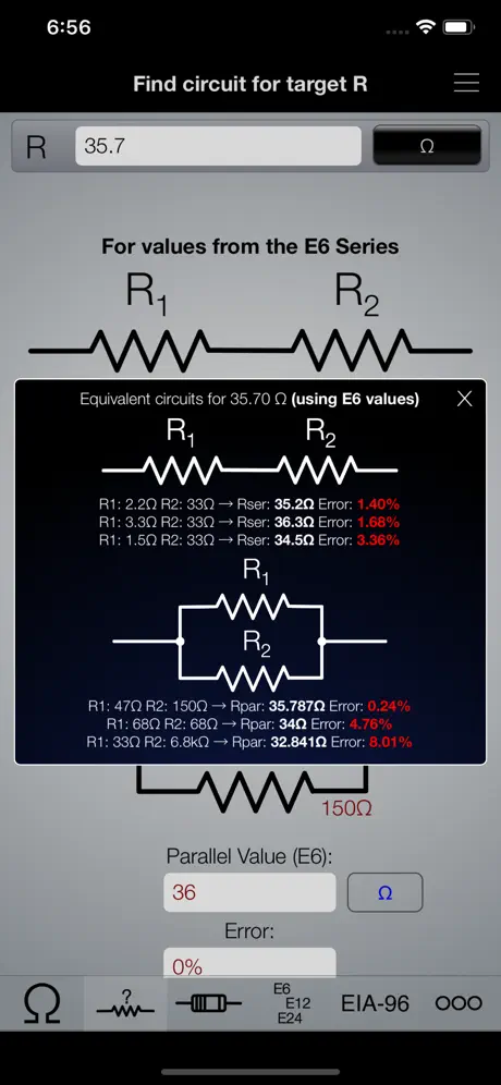 Resistor ToolKit, Color Codes