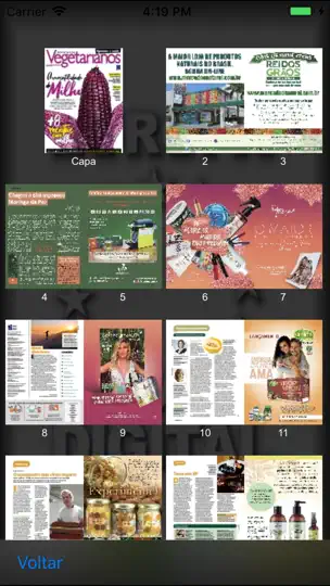 Captura de pantalla de Revista Dos Vegetarianos Br en iPhone 5