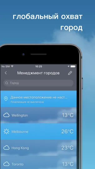 Скриншот Погода Pro-погода на экране на iPhone 8
