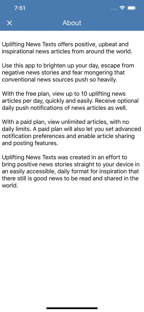 Uplifting News
