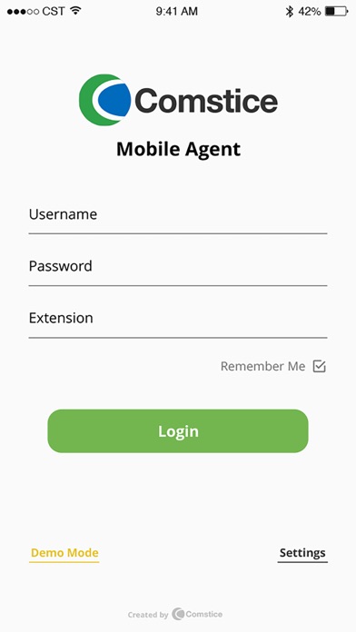 Comstice Mobile Agent Screenshot