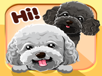 Toy Poodle Dog Emojis Stickers