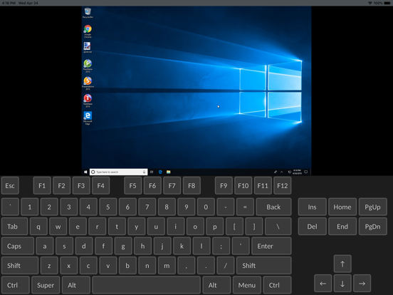 DeskSecurium™ iPad screenshot