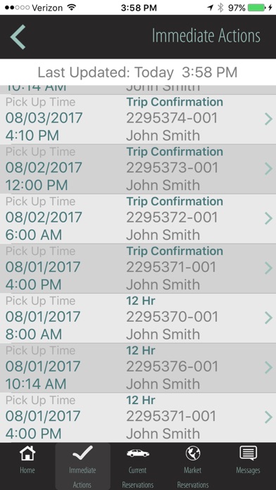 LimoLink Chauffeur App Screenshot