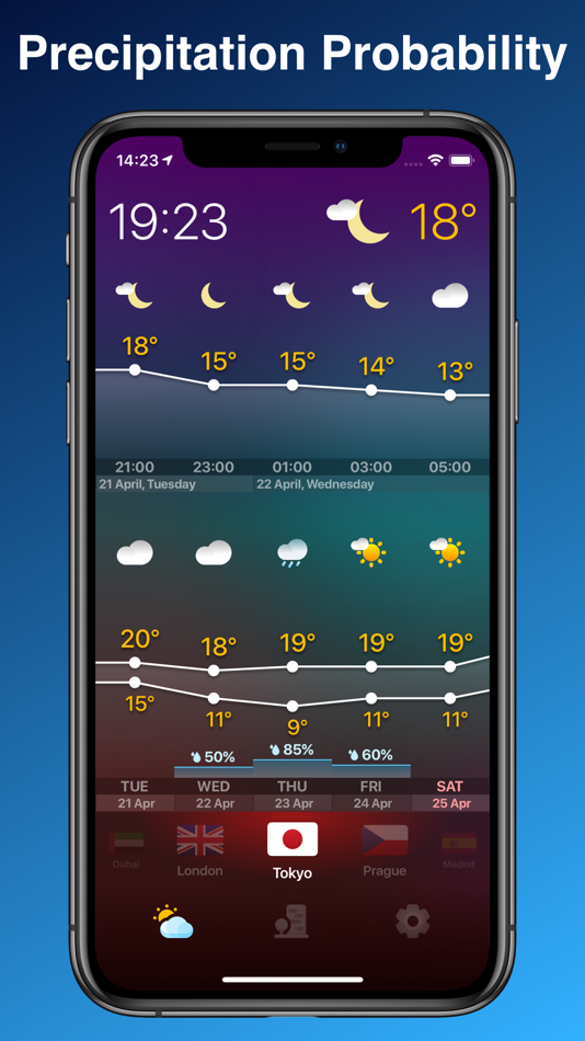 #5. WEATHERCAST 24 local forecast (iOS) 由: Dmitry Alaev