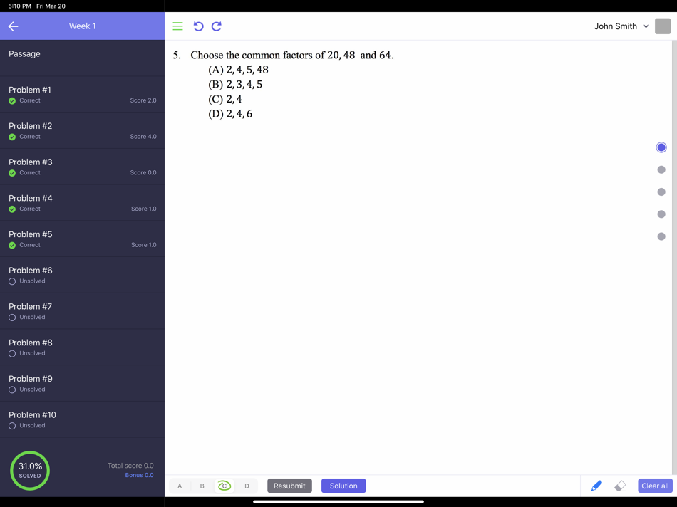 #4. K12 Enrichment by Mathico (iOS) 由: T. Solutions Inc.