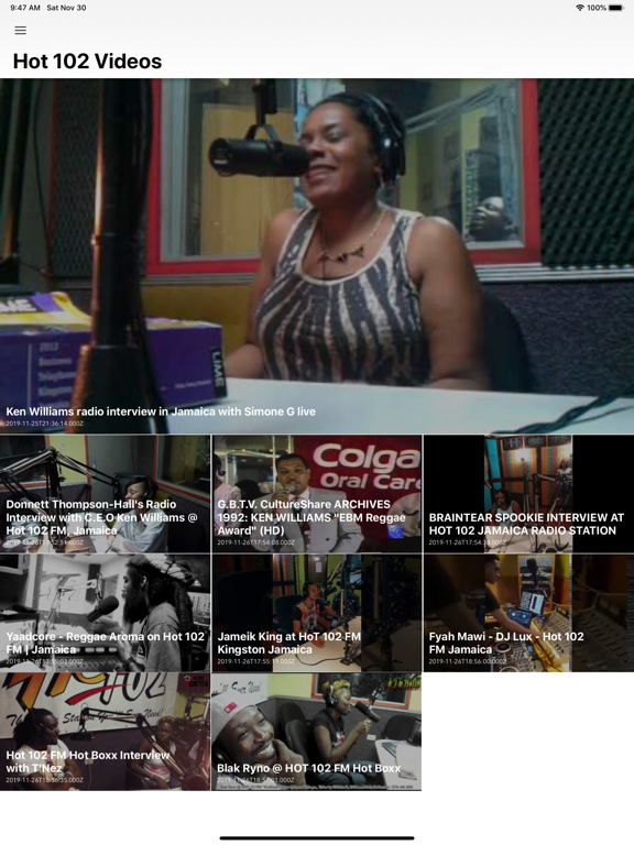 Hot 102 Reggae Global Jamaica iPad screenshot