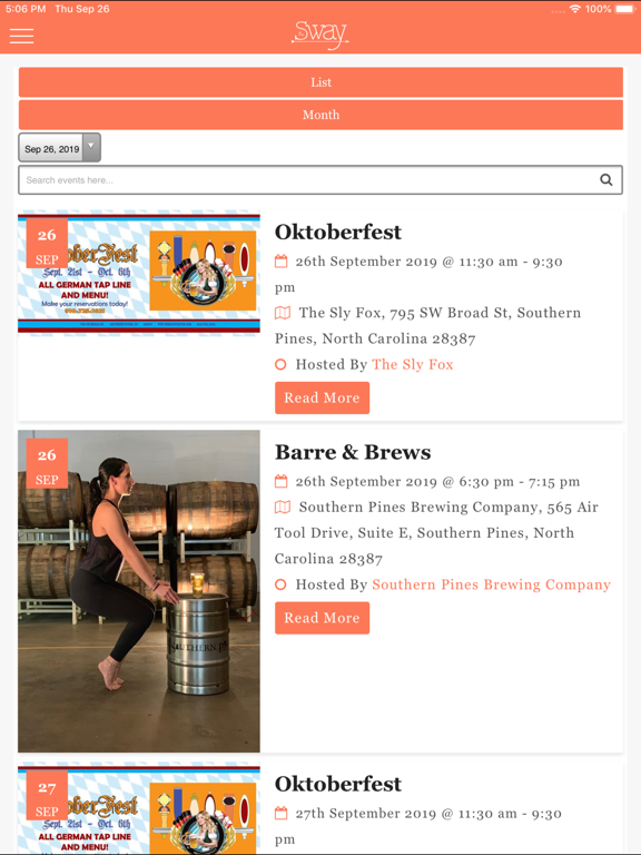 The Sway: Guide to the Pines iPad screenshot 4 - News app