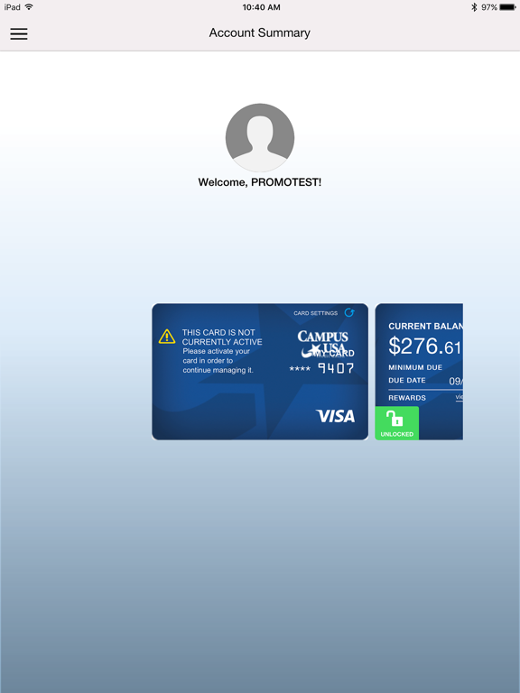 Screenshot #6 pour CampusUSA Card Control