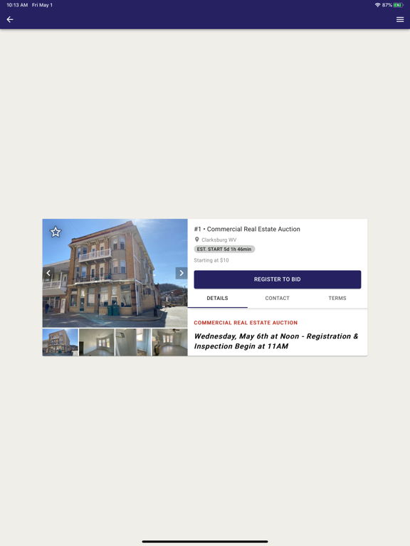 Joe R Pyle Auctions iPad screenshot 4 - Business app