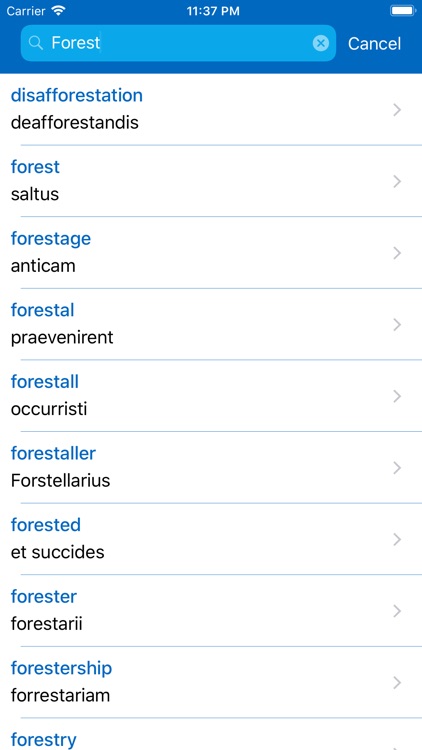 iDictionary English - Latin