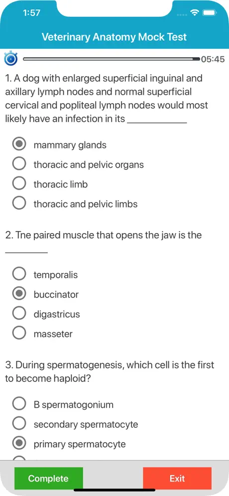 Veterinary Anatomy Quiz