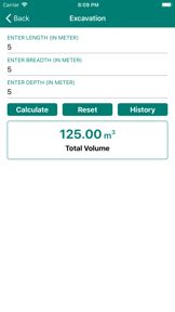 Civil Material Estimator screenshot
