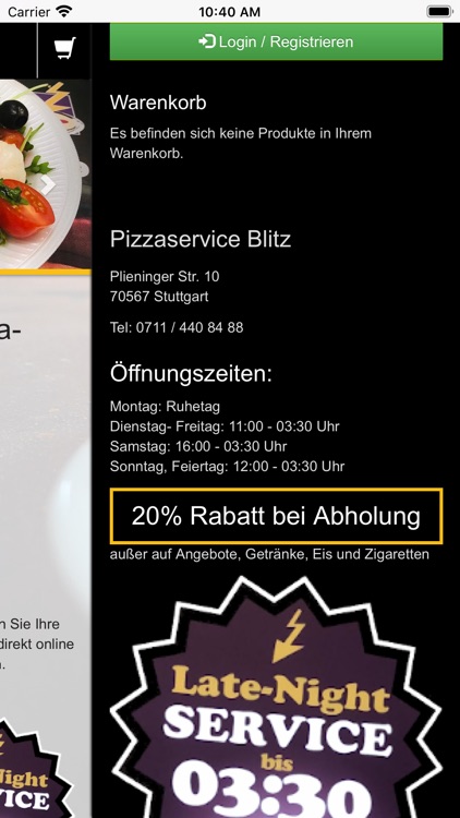 Pizza-Blitz Stuttgart
