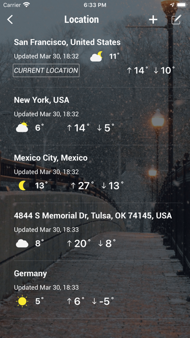 Screenshot #3 pour Weather app - Weather forecast