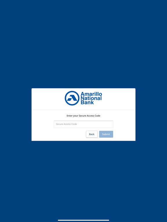 Amarillo National Bank iPad screenshot 2 - Finance app