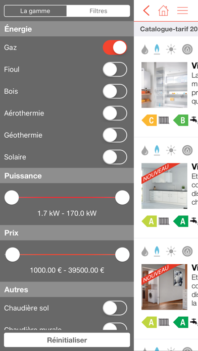 Screenshot #2 pour Catalogue-tarifs Viessmann