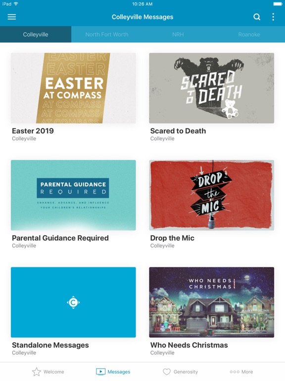 Compass Christian Church iPad screenshot 2 - Lifestyle app
