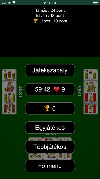 Hungarian Card Games Screenshot