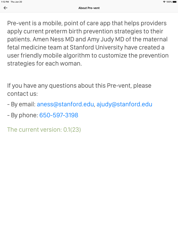 Pre-vent iPad screenshot 10 - Medical app