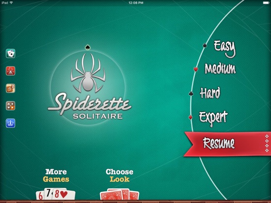 Solitaire ▻ Spiderette iPad app afbeelding 1