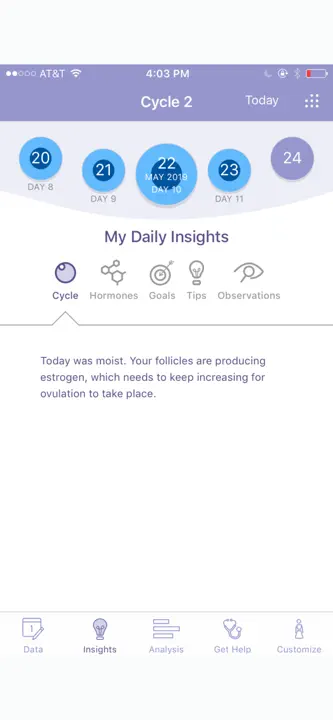 FEMM Period Ovulation Tracker: Screenshot 4 von 5