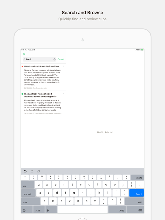 Dispatch by Lone Buffalo iPad screenshot 5 - News app