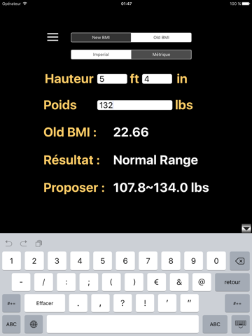 Screenshot #5 pour BMI Calculator New