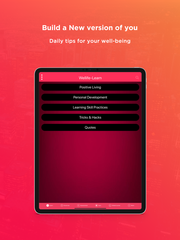 Wellife - Daily life Motivator iPad screenshot