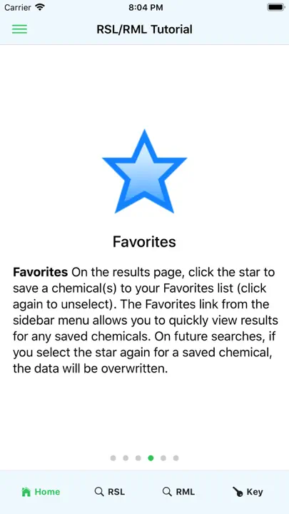 EPA RSL/RML iPhone Screenshot 5