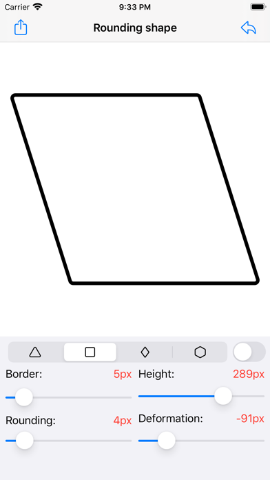 Rounding shape screenshot 3