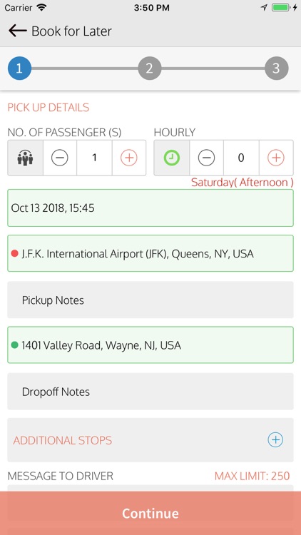 Meridian Limo Passenger App