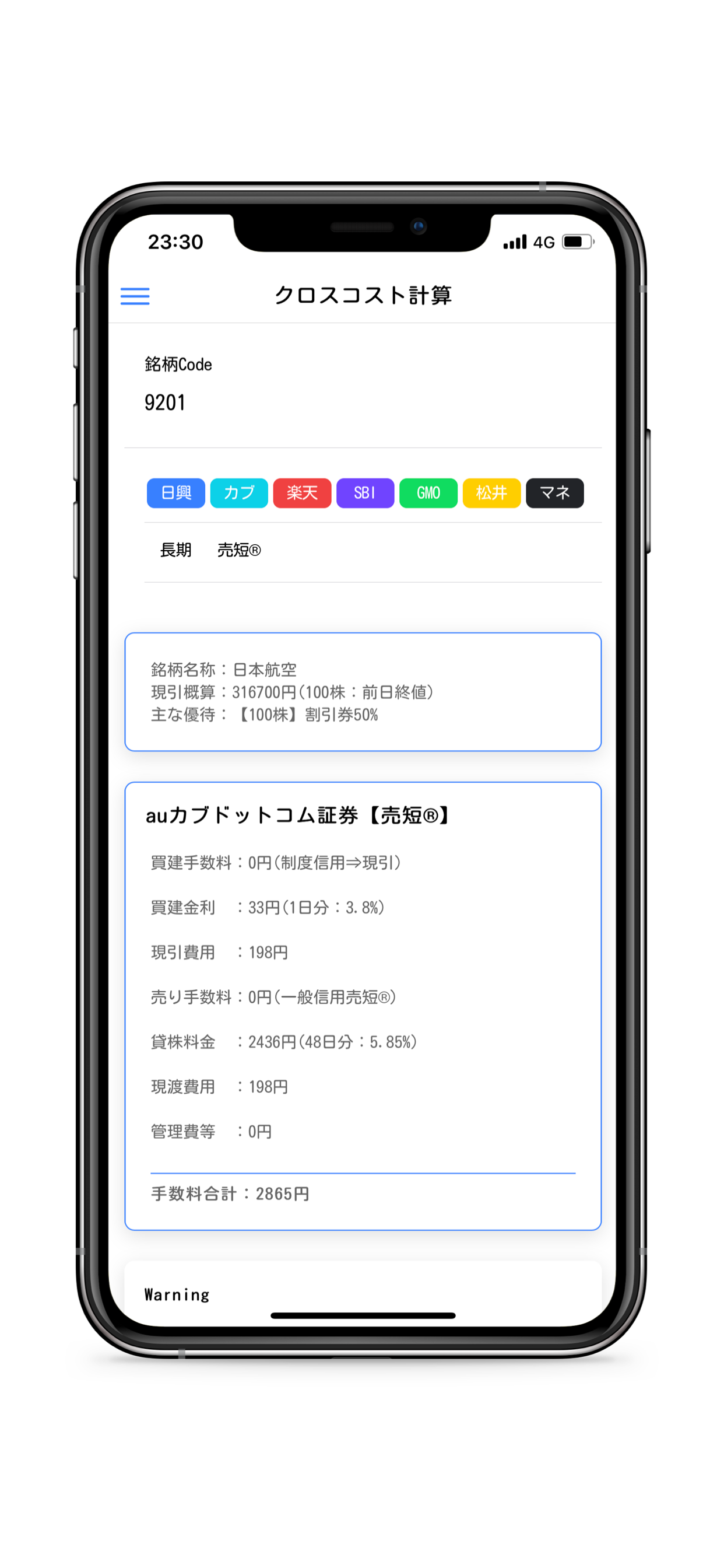ＧＬ優待クロス