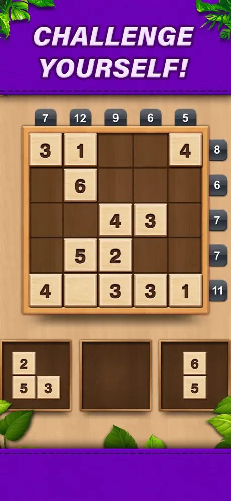 TENX - Wooden Number Puzzle