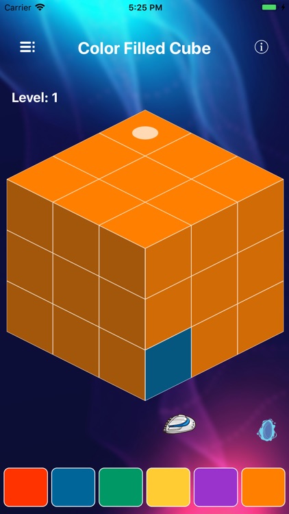 Color Filled Cube