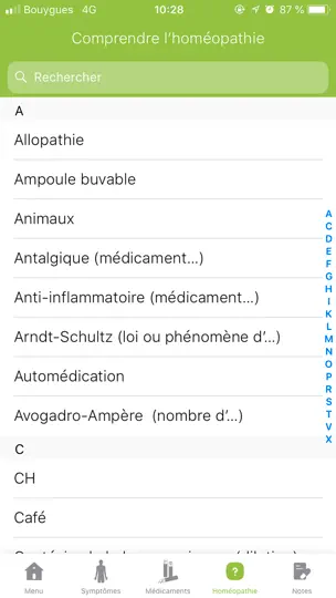 Capture d'écran de L’Homéopathie De A à Z sur iPhone 2
