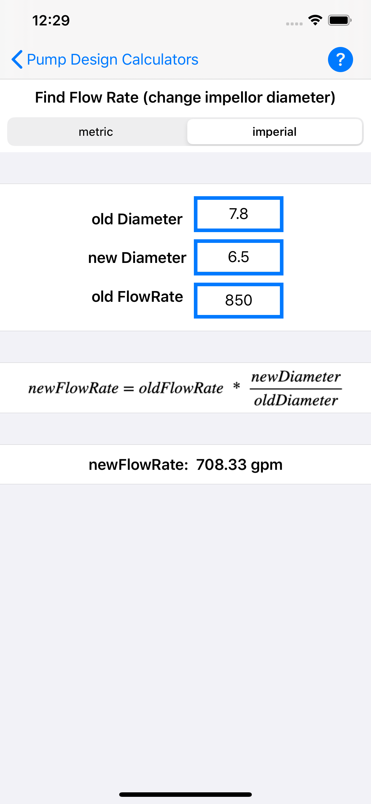 Pump Design Calculator screenshot 3