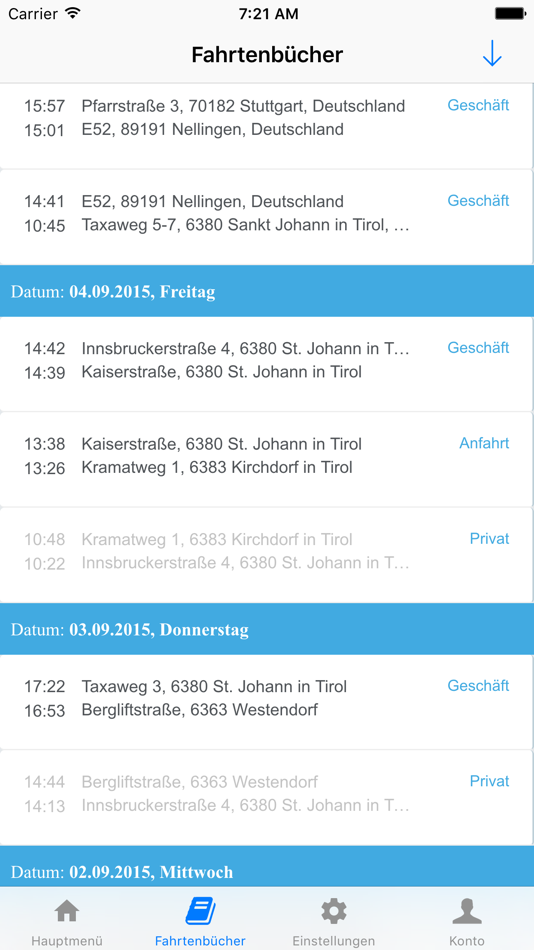 #3. Fleetize ROUTES Fahrtenbuch (iOS) 由: Fleetize GmbH